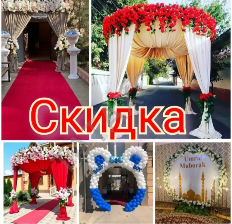 Оформление свадьбы шарами красивы и быстро