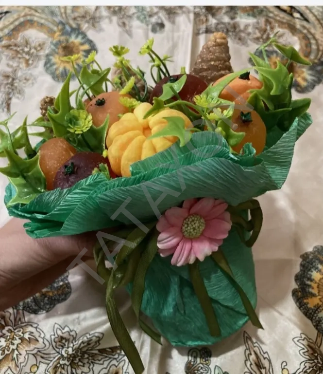 Мыло Ручной работы - Букет из фруктов с ароматами.